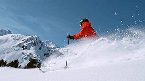 Super Slow Motion Free Ride Skier Stock Footage Video (100% Royalty-free) 1100088899 | Shutterstock