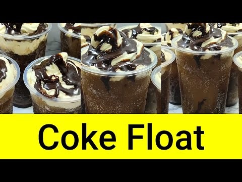 How To Make Easy Coke Float With Coke Vanilla Ice Cream Whipped Cream Syrup Cherries