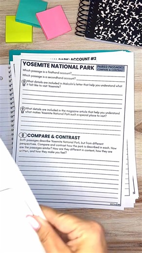 📚PAIRED PASSAGES!! Take the guesswork out of teaching firsthand and second hand accounts! If you’ve ever struggled to find paired passages to teach this standard, this resource is for you! It includes everything you need to teach students how to compare and contrast two passages on the same topic. Comment below with "TWO TEXTS" to have a link sent to your message! | Create.Teach.Share