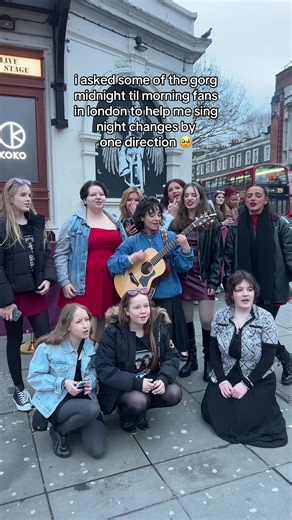 One Direction Cover with Fans in London