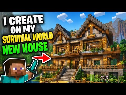 I created house my minecraft survival series 1 episode #2