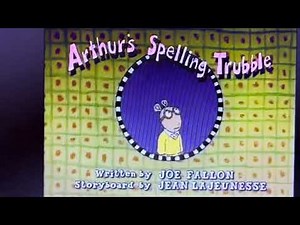 Arthur’s Spelling Trubble: Because Poor Literacy is… For People Who Can’t Spell