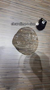 4.6M views · 17K reactions | clear slime and rice experiment #fyp #reels #asmr | Burn Slime | Facebook