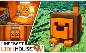 《Minecraft》🦁可爱的狮子模样的建房讲座 / Cute Lion House Tutorial