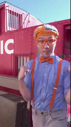 114K views · 700 reactions | All aboard! Join Blippi this Saturday on his vroom vroom vehicle adventure — complete with an electric car, brain fuel, and a 1942 red & white caboose. ⛽ #blippi | Blippi | Facebook