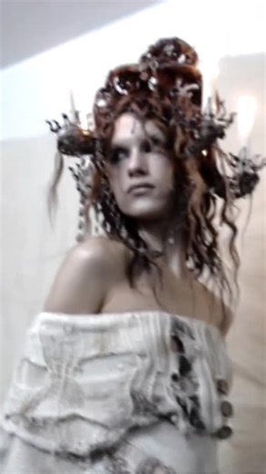 Soh 蒼【Hair / wig / Headpiece】Artist on Instagram: "The ruins of meaning. Model @myfavpolina Photo @vii.x.xcvi Makeup @mariyaavm Hair / head piece @soh_soh_soh_"