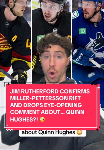 WHOA‼️ Quinn Hughes has now entered the chat?! Things seem tense in Vancouver 😳 (Via: Gary Mason/X) #hockey #nhl #vancouver #bc