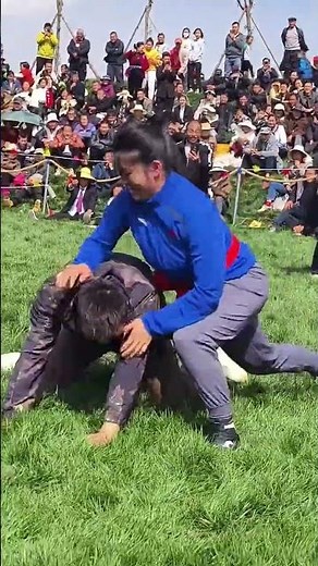 Mixed wrestling between beautiful strong girl vs handsome strong boy fight kushti