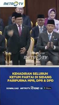 Seluruh Ketum Parpol Hadiri Sidang Tahunan MPR, DPR, DPD Kecuali Megawati #SHORTS