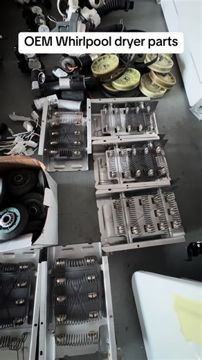 OEM whirlpool electric dryer parts OEM whirlpool electric dryer heating element $20 OEM whirlpool electric dryer roller wheels $8 sets of two Door switches for whirlpool electric dryer $5 #parts #dryer #whirlpool #diy #save