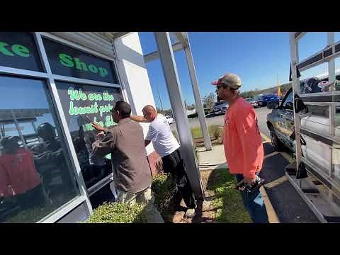 How to install commercial glass.#storefront glass installation