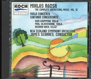 Miklós Rózsa - New Zealand Symphony Orchestra, James Sedares • Igor Gruppman, Paul Silverthorne, Richard Boch - Viola Concerto / Sinfonia Concertante (The Complete Orchestral Music, Vol III)