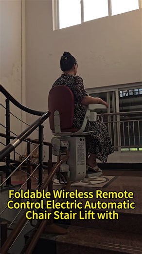 Foldable Wireless Remote Control Electric Automatic Chair Stair Lift with#stairlift