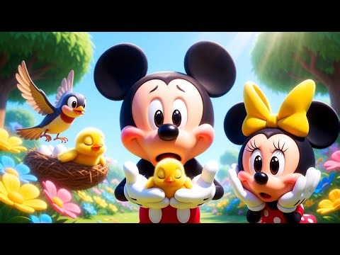 Mickey Mouse & Friends Save the Baby Bird 🐦 | Bird Garden Rescue Adventure | Kids 3D Cartoon