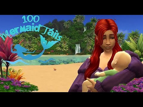♡ 🧜‍♀️The Sims 4- 100 Mermaid Baby Challenge 🧜‍♀️♡
