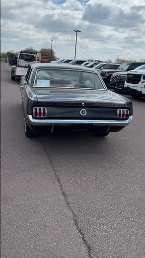 SOLD: 1965 Ford Mustang Barn Find — Black/Red Texas Survivor Heads Home 🐎 #Shorts