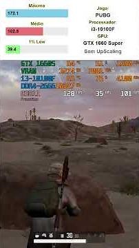 i3-10100F + GTX 1660 Super - PUBG - Full HD 05/2025PUBG