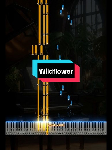 Wildflower Piano Tutorial for Beginners