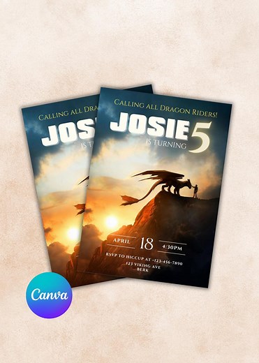 Toothless Birthday Invitation: How to Train Your Dragon, Editable (digital File) - Etsy