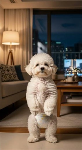 Cute Bichon Dance ~ Watch This Adorable Pup Move #pixverse #cute #dancingdog