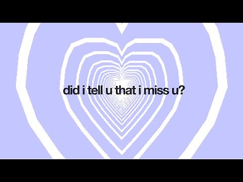 adore - "did i tell u that i miss u" (super slowed and echoed) lyric video