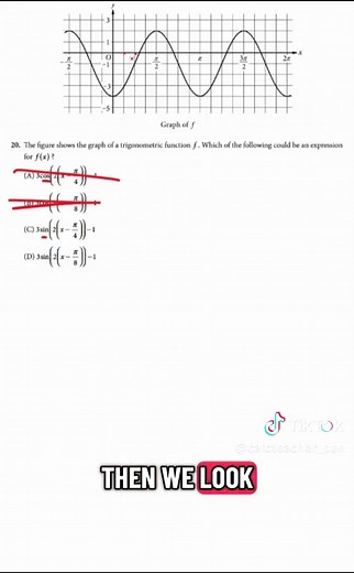 AP Precalculus Trigonometry Practice MCQ #20