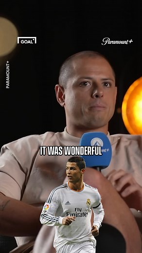 Chicharito loved playing with Cristiano Ronaldo 🐐 Paramount #football #soccer #realmadrid | GOAL