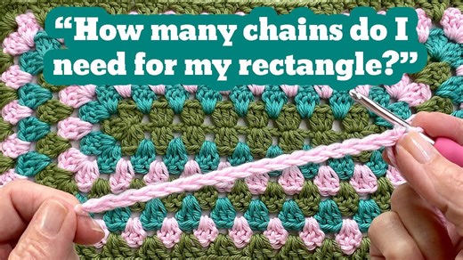 SIMPLE Formula To Crochet ANY Sized Rectangle 🧶 Plus Classic Granny Rectangle Pattern