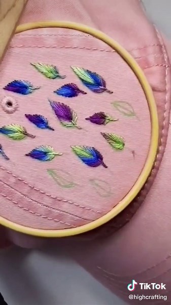 #asmr #embroidery #learnontiktok #highcrafting