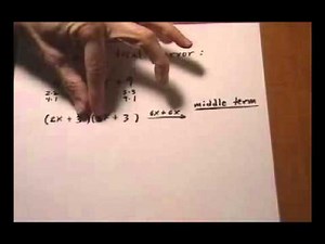factor trinomial by unfoiling (trial and error) - robichaud‬‏.mp4