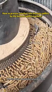 182K views · 1K reactions | Biomass Pellets Machine.Applicable Materials: Biomass materials such as straw, sawdust, and wood waste. #wood #sawdust #pellets #biomasspellet #reels | Charcoal machine production line | Facebook
