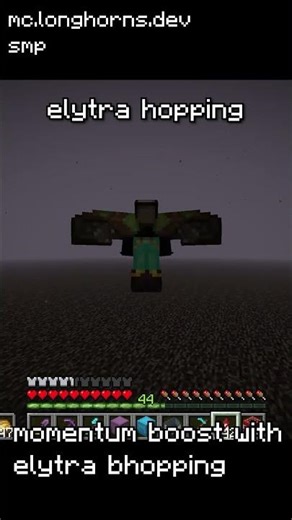 elytra boosting video 003 #minecraft #shorts #minecraftshorts