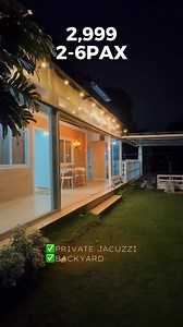 CONTAINER HOUSE STAYCATION with POOL 📍in CAVITE starts at P2,999 (good for 2-6pax) What to expect: 🏡 the WHOLE 1st floor is yours! 🛀 Swimming pool add-on 🎤 Karaoke 🖥 Smart TV ❄️ Airconditioned bedroom 🛏 Double sized & single beds 🚽 Private bathrooms 🍳 Induction cooktop 🧊 Refrigerator 🔥 Bonfire addon 🅿️ Free Parking Rates for 2pax starts at: -P2,999 (weekday) -P3,999 (weekend) ✨ Garden Grove Residences 📍 Unit 12 Papings Salitran 4, Dasmarinas, Cavite #staycation #cavite #glamping #sta