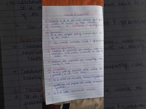 Class 10 "Bio" (Control and Coordination) |Human Brain| 🧠 Forebrain