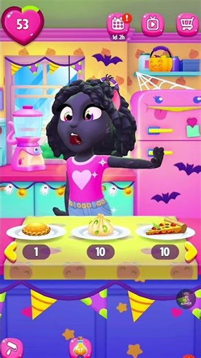Angela Turns Black?! 😱 Mouth Smells Like Cat Poop 🤢😂 #mytalkingangela2 #funny #gaming