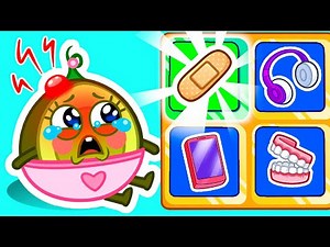 🤕Boo Boo Game with Avocado Babies 🩹Take Care of Pit & Penny characters🥑Funny Drawing by GO COLOR!