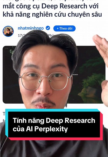Tính năng Deep Research của AI Perplexity