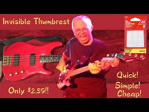 Cheap and Clear Thumb Rest for your Bass