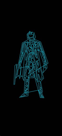 Pythonでジョーカーを一筆書きしてみた⚡️ 【リクエスト募集中！】次は何を描いて欲しい？ コメントで教えて👇 #一筆書き #ジョーカー #Python #coding #onelineart