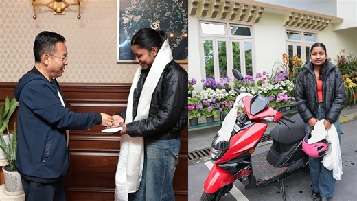 Sikkim CM Gifts Scooty To A Student Facing Transportation Challenges
