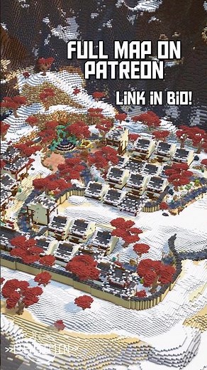 I built the Ninjago Jamanakai Village in Minecraft! #minecraft #ninjago #building