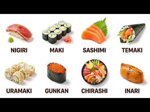 Every Sushi Explained — Nigiri, Maki, Sashimi & More #sushi