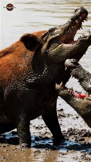 Giant Alligator vs Wild Boar The Deadliest River Battle Ever!