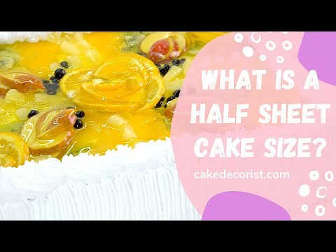 What Is A Half Sheet Cake Size?