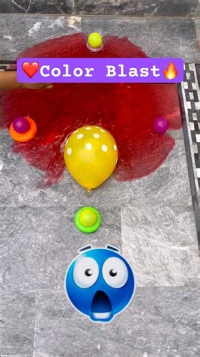 Red Yellow Balloon Pop 💥 ASMR Satisfying Color Explosion Shorts🎈#shorts #relaxing #oddlysatisfying