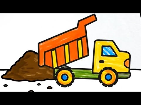 How to draw Truck and painting color