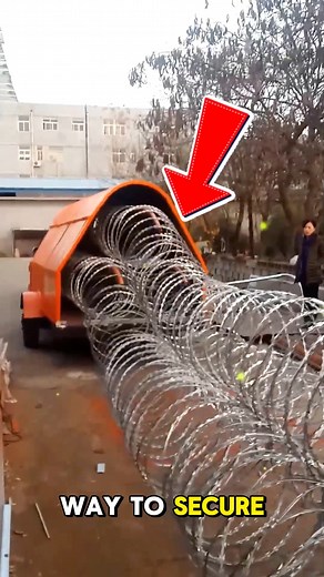 5.3K views · 11 reactions | Advanced Razor Wire Setup for Quick Security Secure any area within minutes using this advanced razor wire deployment system. Built for military, industrial, and private use, it provides maximum protection with minimal effort. Fast, efficient, and impossible to breach. Credit : @ RainaWang-of9ul @ baoan1485 @ hyplicom @ xuezhigang7457 @ AtkoreInc /YT #SecuritySolutions #DefenseTechnology #SafetyFirst #technology #tecnologia | Tech Reels | Facebook