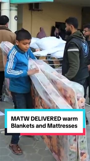 Yesterday, MATW distributed blankets, tents, and mattresses to families in Gaza. These are the things many of us consider basic, but the warmth, shelter, something soft to sleep on are life-changing there. The smiles you see are not by chance. They exist because you chose to donate. Help us reach more families who are still waiting. Share this post. Support regularly. Keep this impact going. Donate via the link in our bio or visit: matwproject.org 100% Donation Policy #MATW #MATWProject #MuslimC
