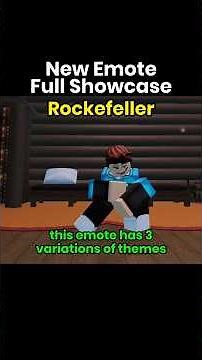 Rockefeller New Emote Full Showcase | Forsaken