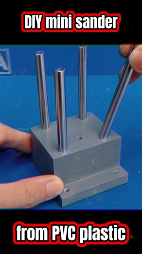 DIY mini sander from PVC plastic
